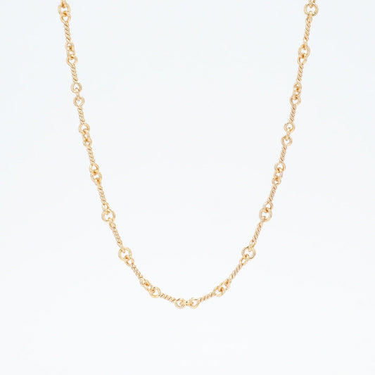 22K ツイストチェーン 24インチ T24 NECK CHAIN 【ゴールドネックレス チェーン】