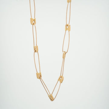 22K セーフティピンネックレス 20インチ SF20 SAFETY PIN NECK CHAIN 【ゴールドネックレス チェーン】