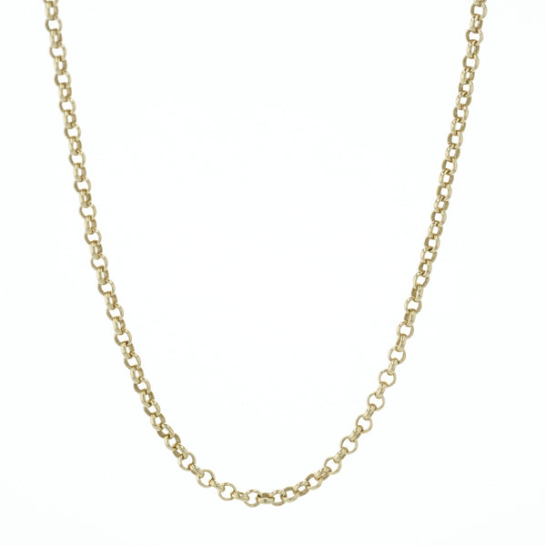 22K ロールチェーン 16インチ R16 NECK CHAIN 【ゴールドネックレス チェーン】