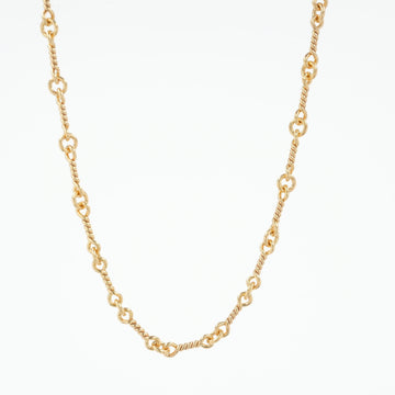 22K ツイストチェーン 18インチ T18 NECK CHAIN 【ゴールドネックレス チェーン】