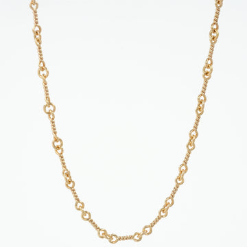 22K ツイストチェーン 18インチ T18 NECK CHAIN 【ゴールドネックレス チェーン】
