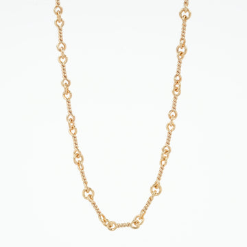 22K ツイストチェーン 20インチ T20 NECK CHAIN 【ゴールドネックレス チェーン】