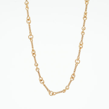 22K ツイストチェーン 20インチ T20 NECK CHAIN 【ゴールドネックレス チェーン】