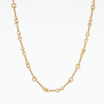 22K ツイストチェーン 24インチ T24 NECK CHAIN 【ゴールドネックレス チェーン】